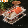 Bagasse Pulp Sushi Container Disposable 100% natural wheat straw fiber degradable tray Factory